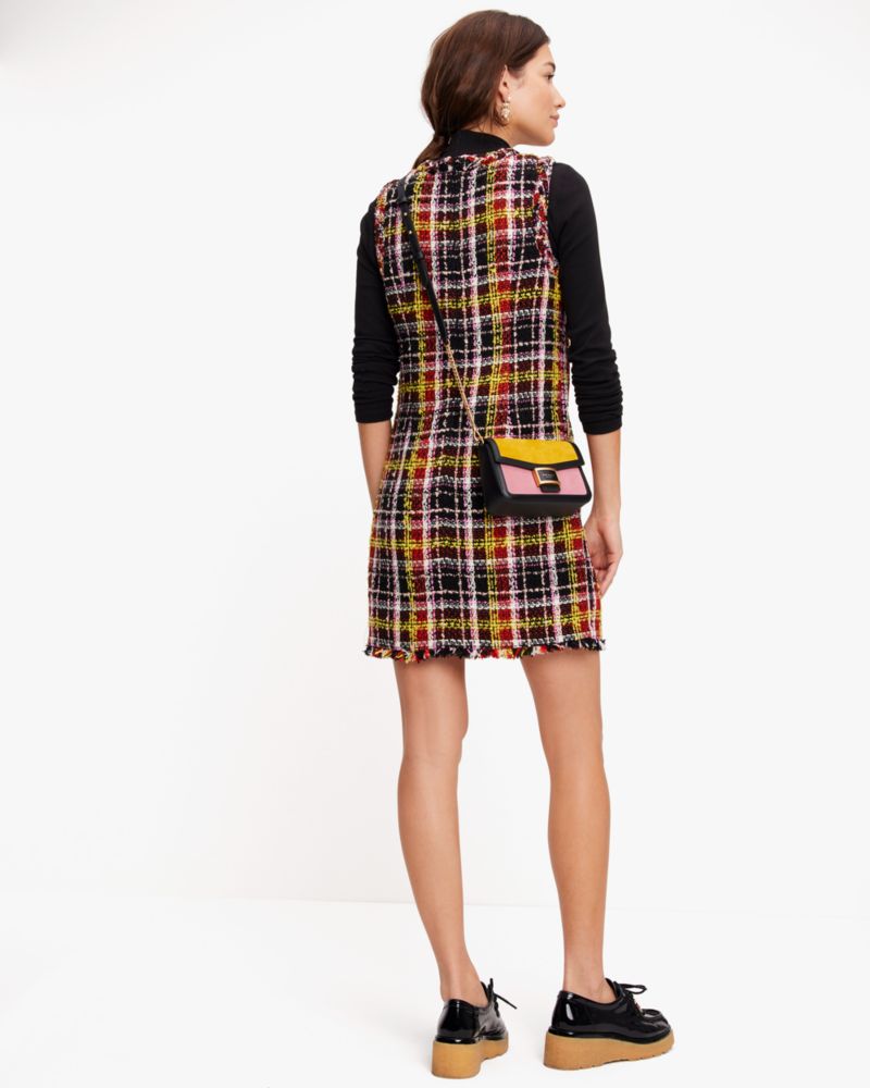 Kate Spade Art Plaid Tweed Dress. 5