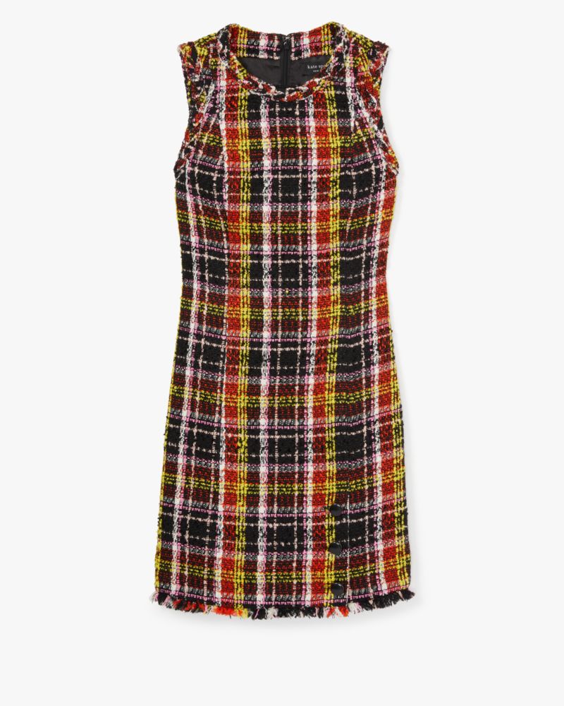 Kate Spade Art Plaid Tweed Dress. 7