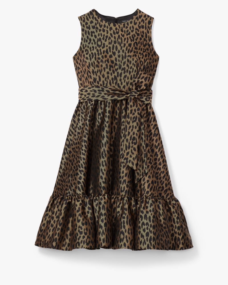 Kate Spade Modern Leopard Brocade Dress. 6