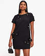 オーガンザ フラワー シャツドレス, Black, Product
