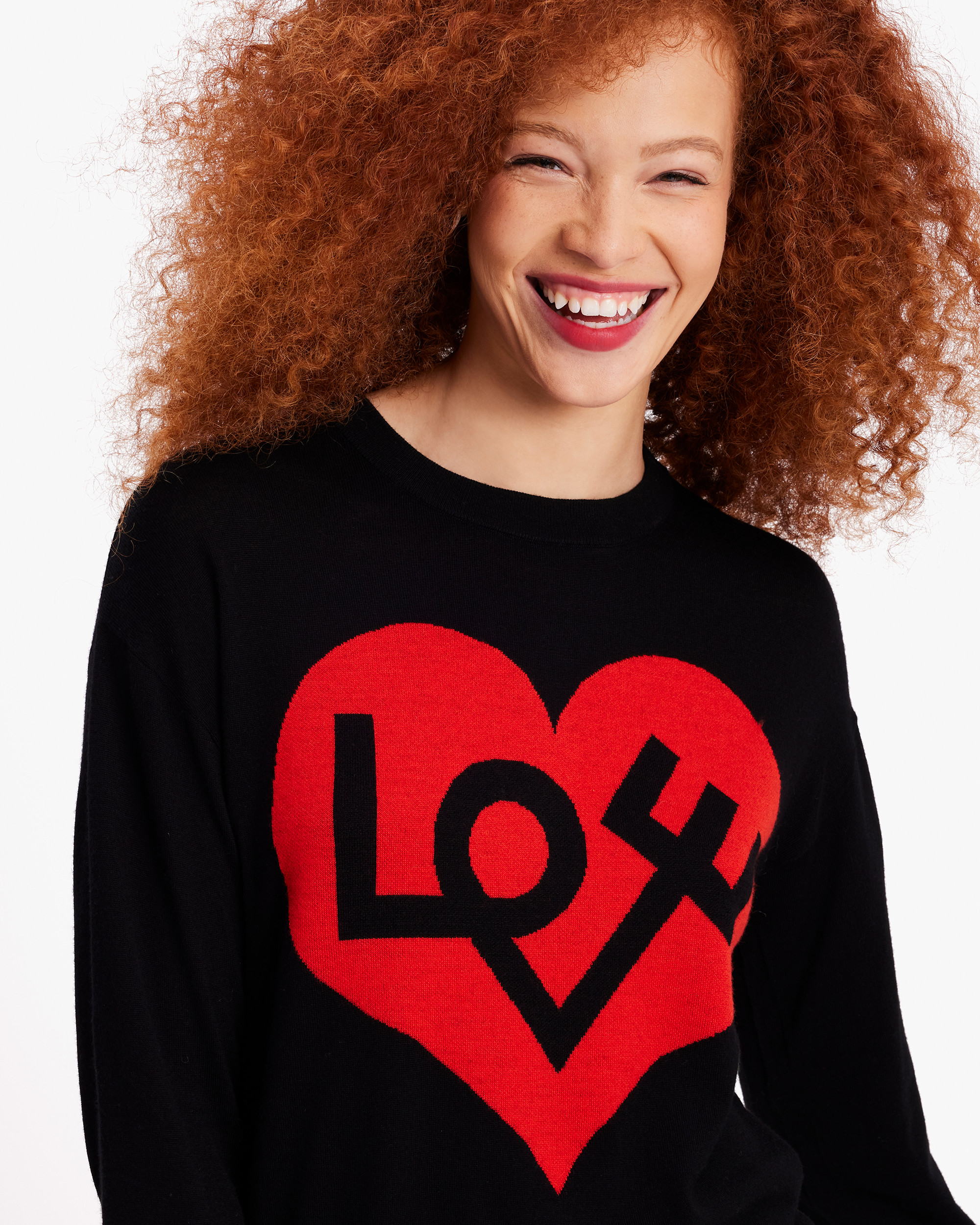 Kate Spade Love Heart Intarsia Sweater