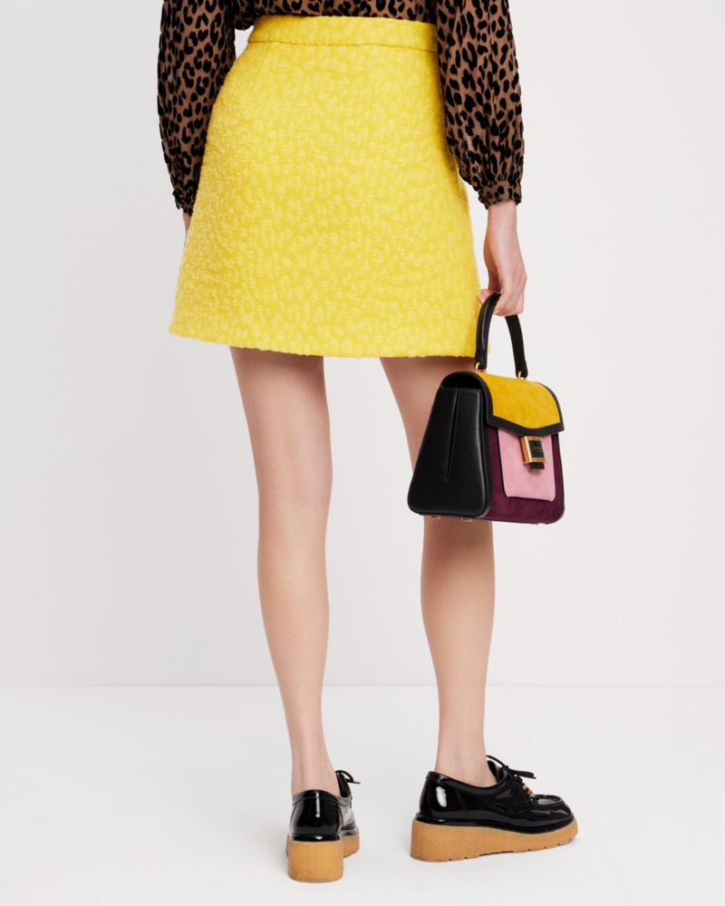 Kate Spade Tonal Leopard Textured Skirt. 4