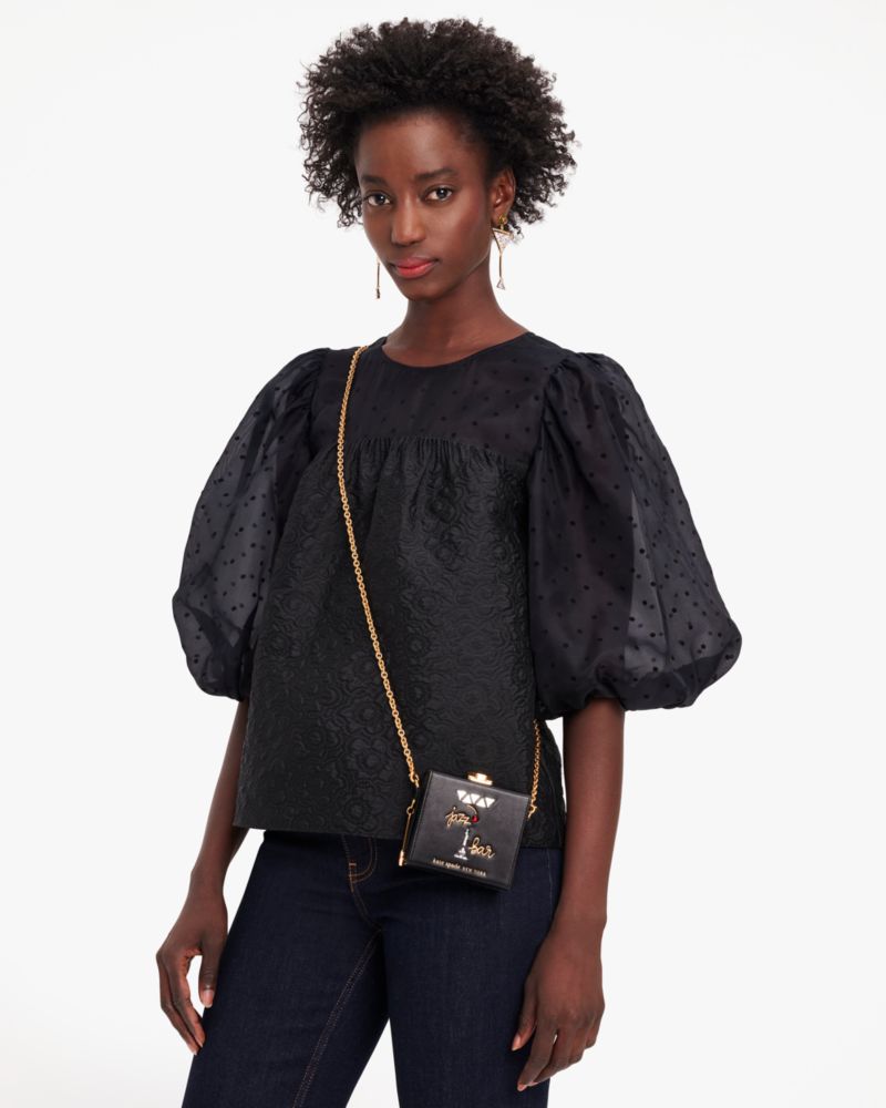 Floral Eyelet Puff Sleeve Top | Kate Spade New York