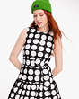 Kate Spade,Art Dots Julia Dress,Wear to Work,Black/White