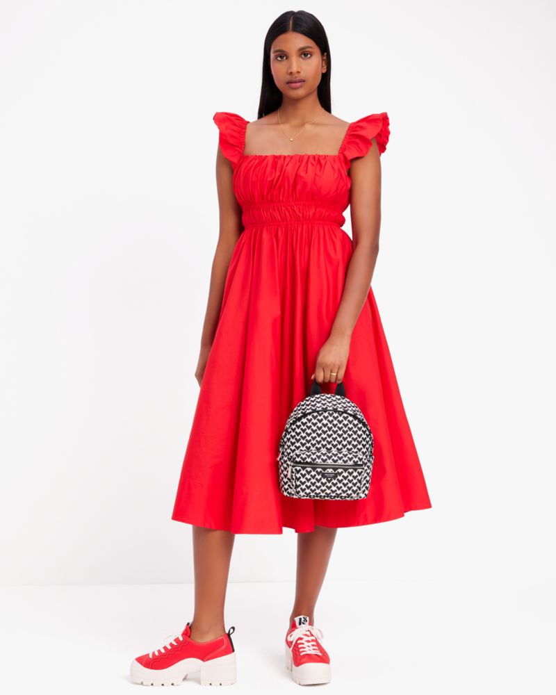 Kate Spade Poplin Smocked Dress