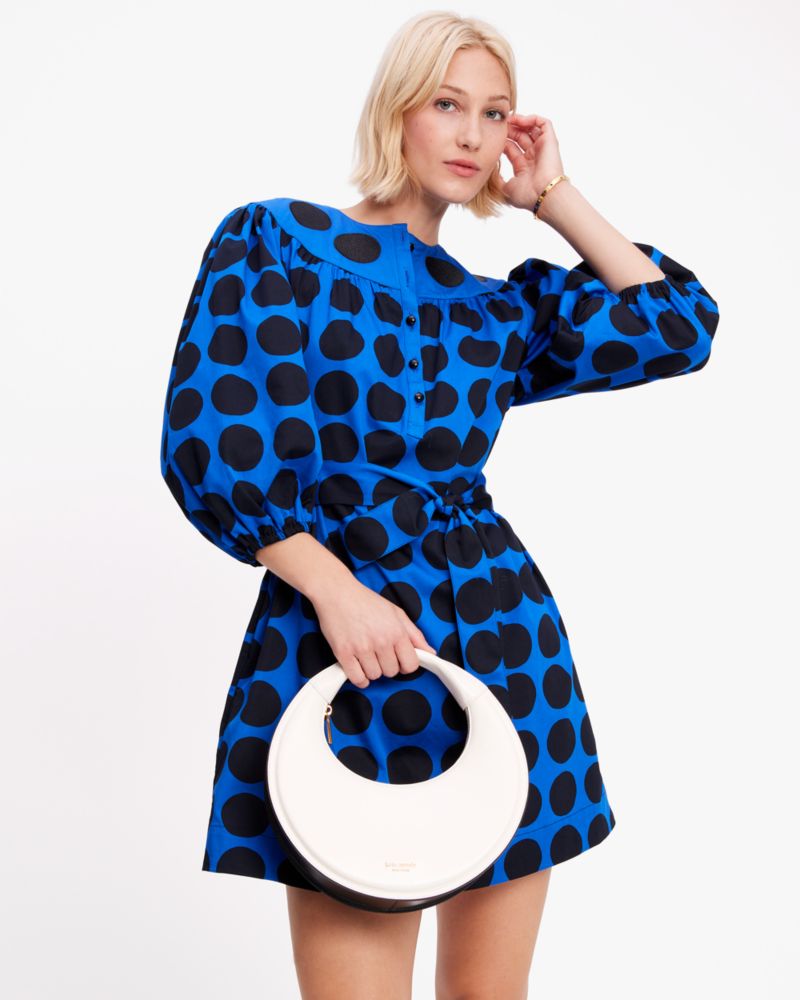 Kate Spade Art Dots Puff Sleeve Dress