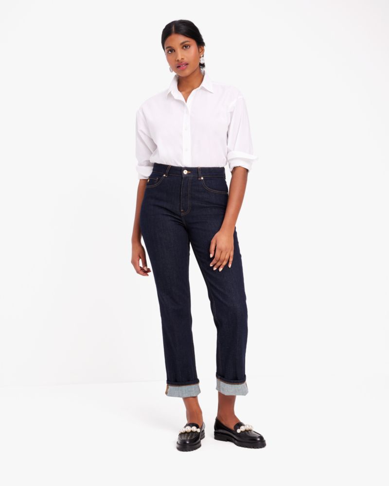 Kate Spade Straight Leg Denim Pants. 6