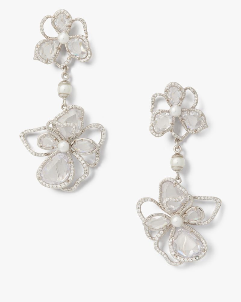 Kate Spade Precious Bloom Double Drop Earrings