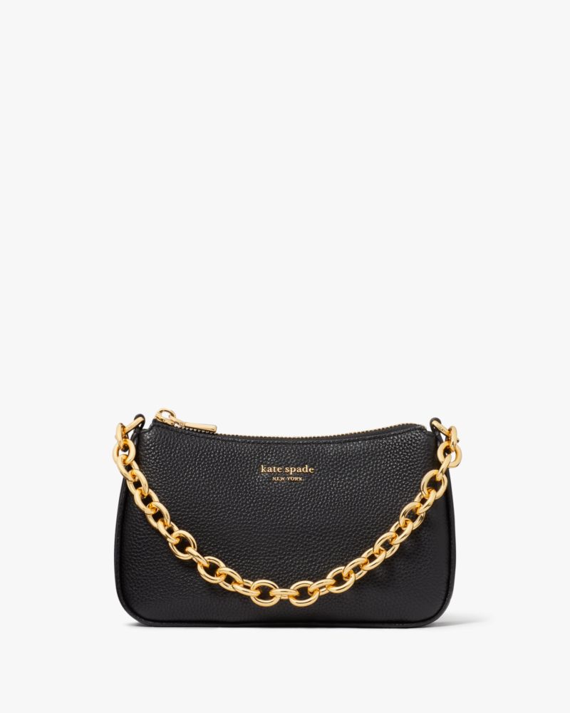 Kate Spade New York Jolie Pebbled Leather Small Black