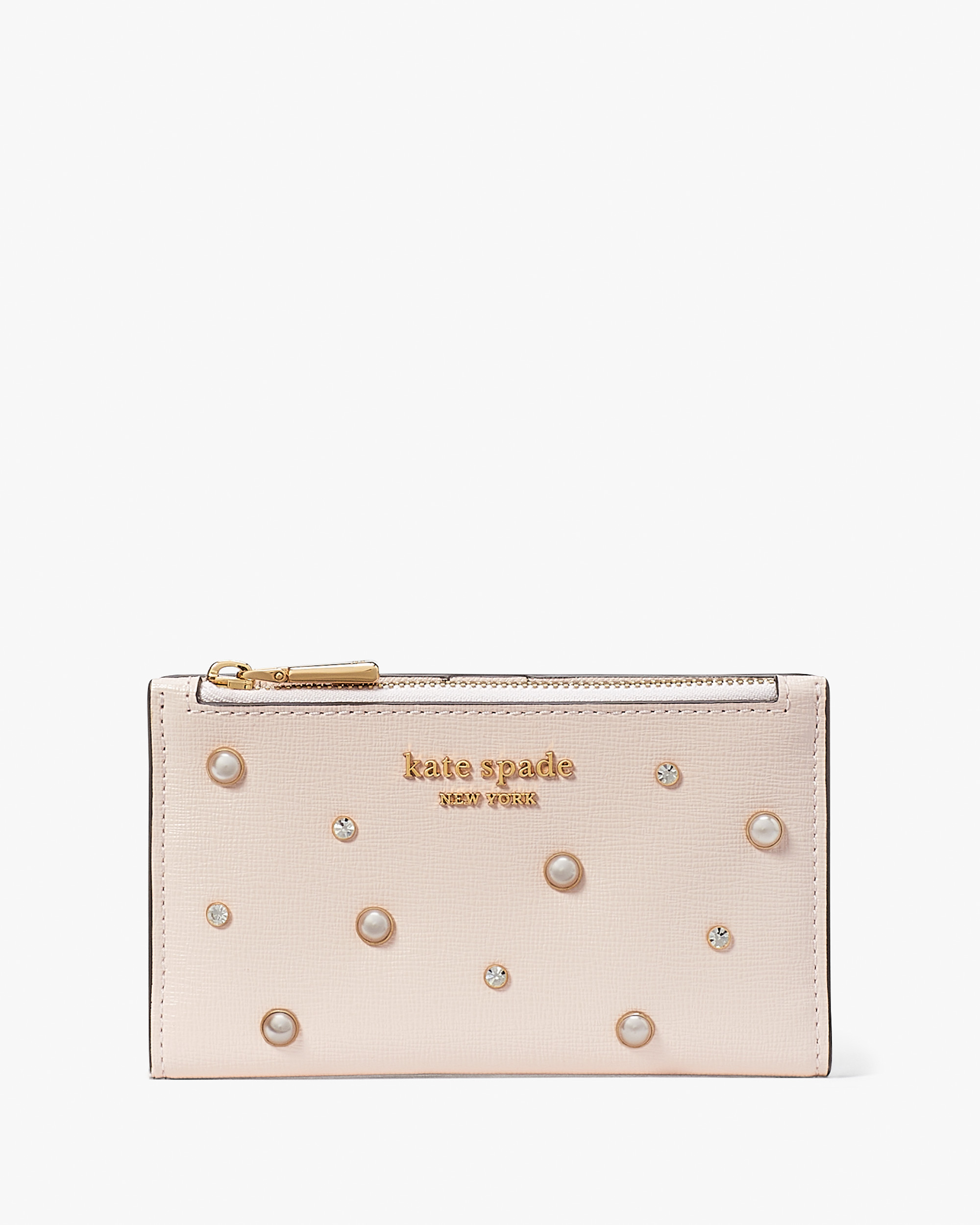 Kate Spade Purl Embellished Small Slim Bifold Wallet
