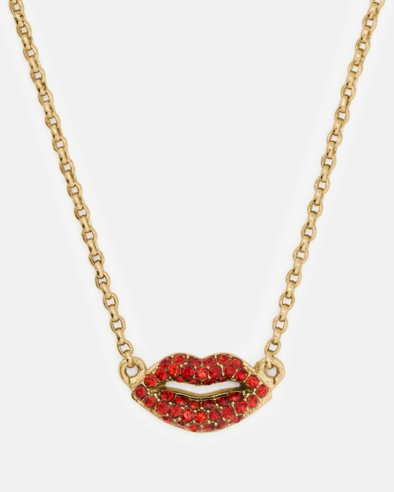 Kate Spade New York Hit The Town Lips Mini Pendant