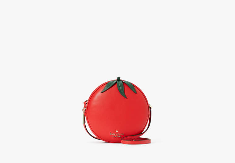 Kate Spade,Double Mangia Tomato Small Crossbody,Red Multi image number 0