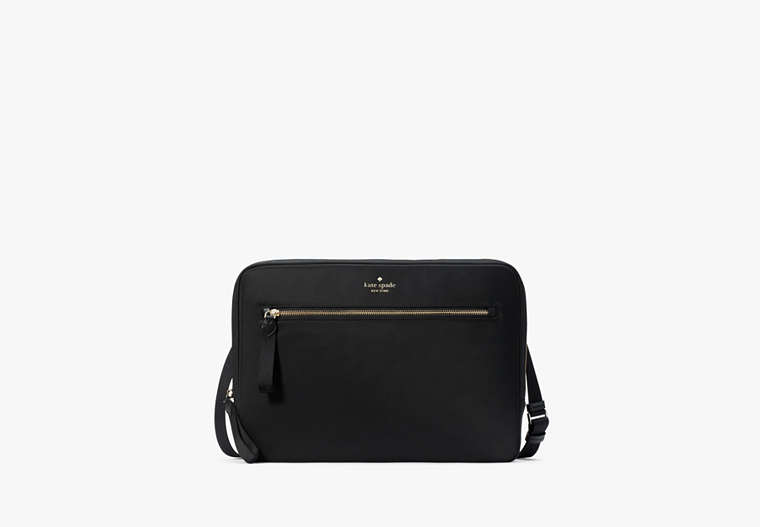 Kate Spade,Chelsea Laptop Sleeve with Strap,Black image number 0