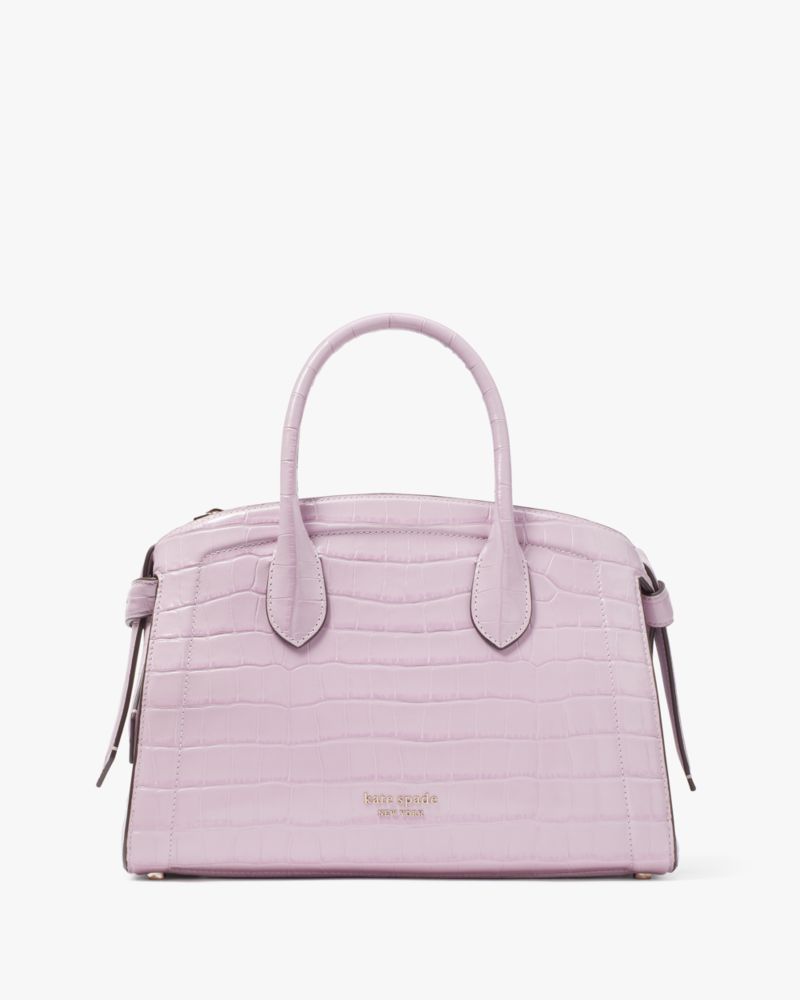 Kate Spade Knott Croc-embossed Medium Zip-top Satchel