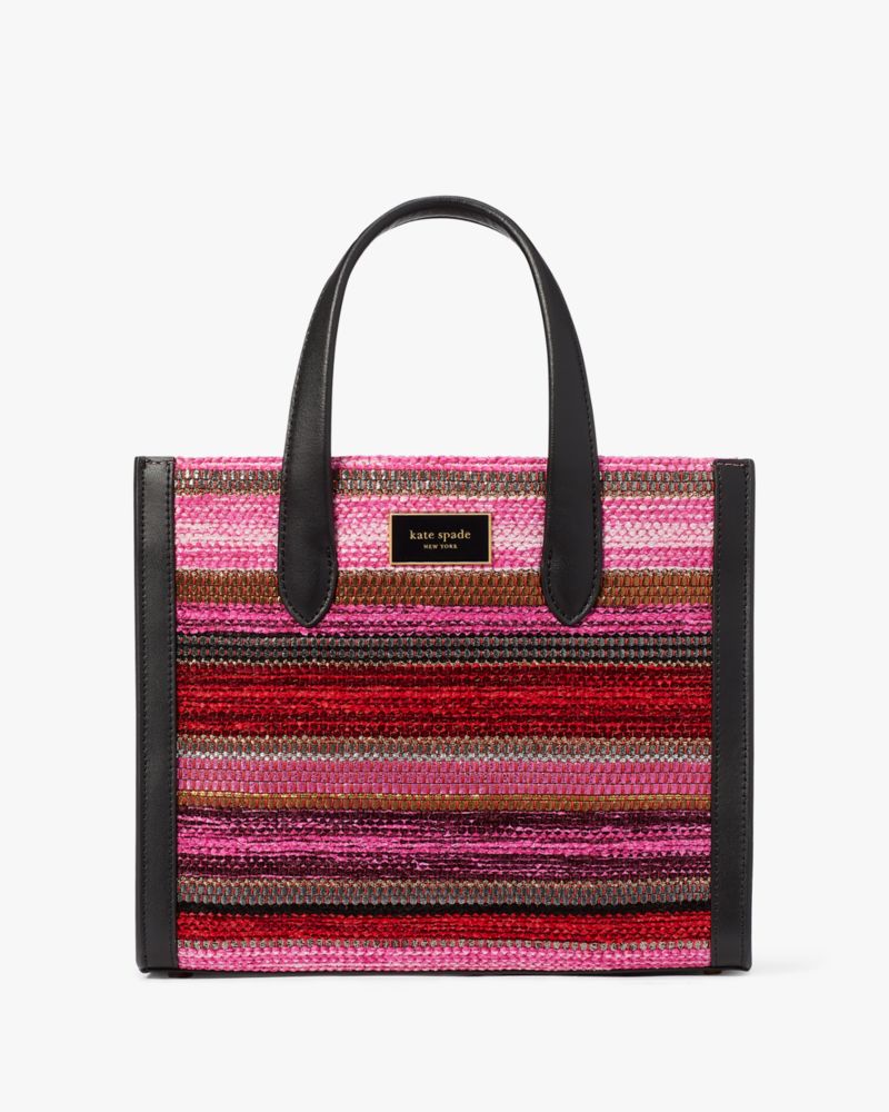 Kate Spade bag. Manhattan striped large tote. Colors: pink, yellow