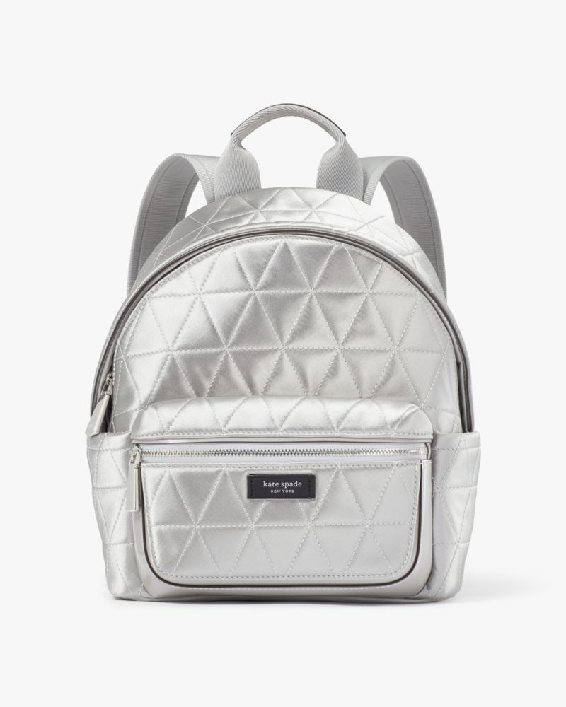 Kate Spade The Original Bag Icon Quilted Rucksack Aus Satin, Klein