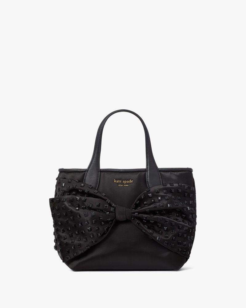 On Purpose Embellished Satin Bow Tote