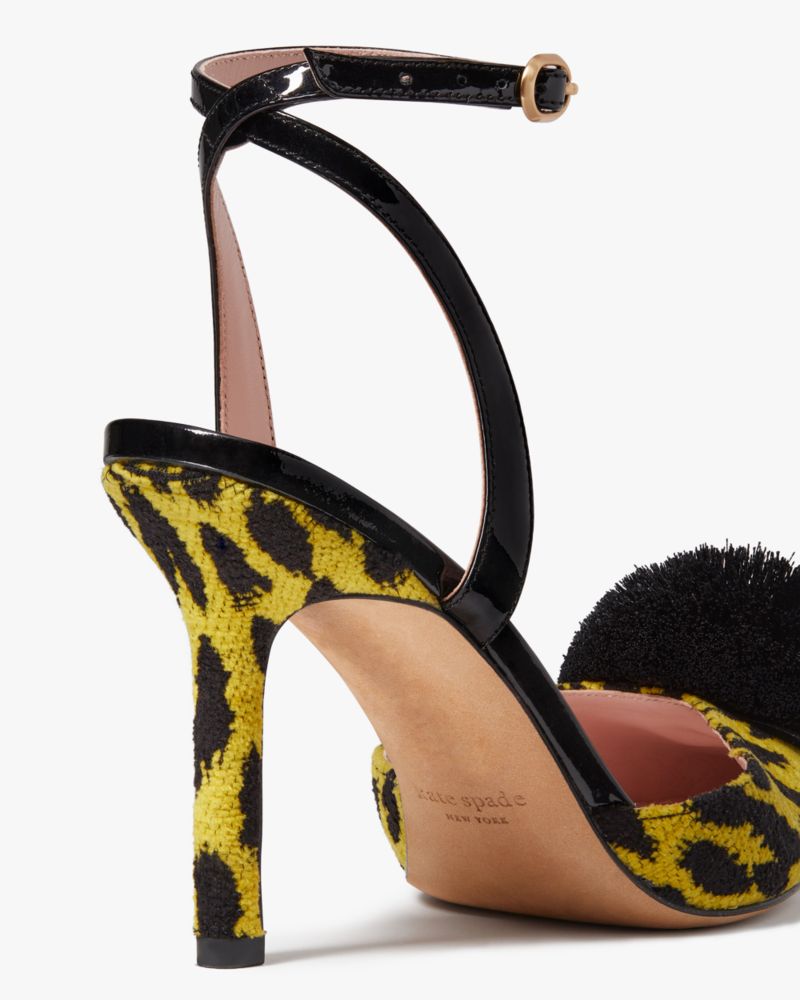 Kate Spade Amour Pom Leopard Pumps. 5