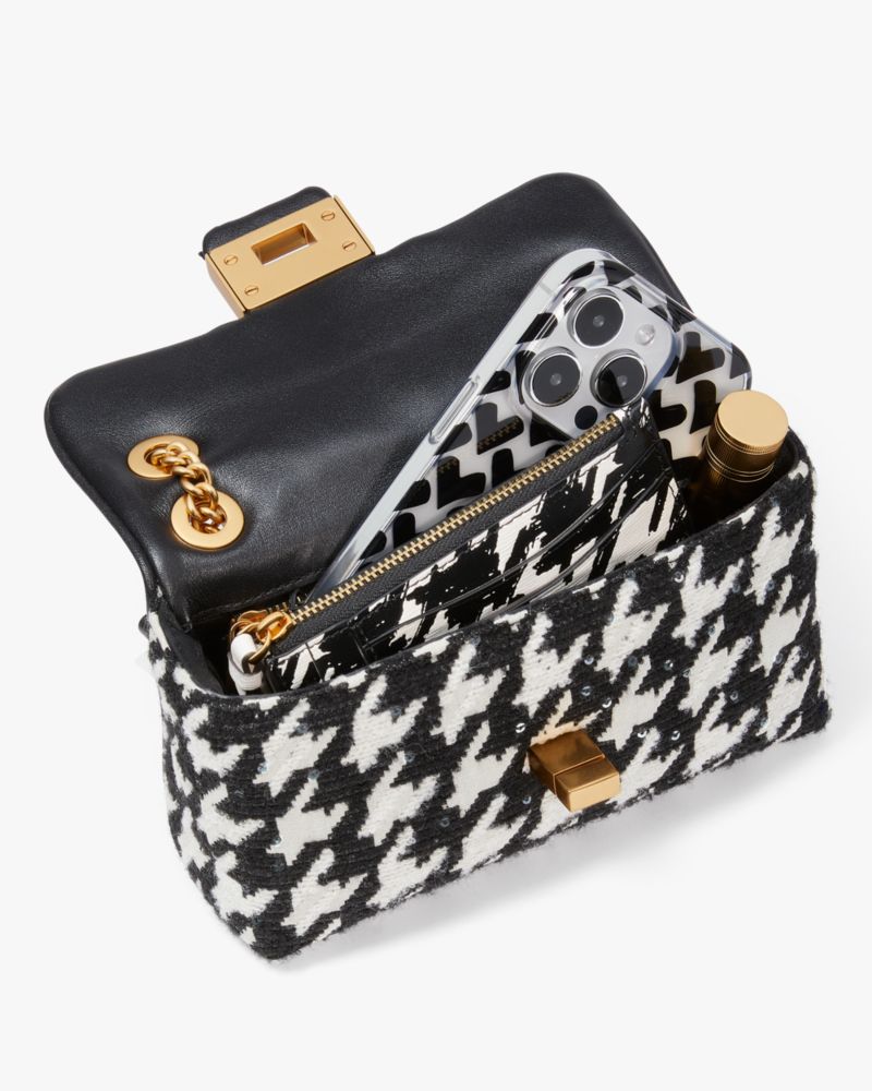 Kate Spade Evelyn Houndstooth Small Shoulder Crossbody. 8