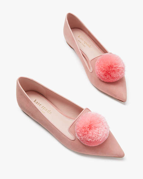 Kate Spade,Amour Pom Flats,Casual,Dancer Pink
