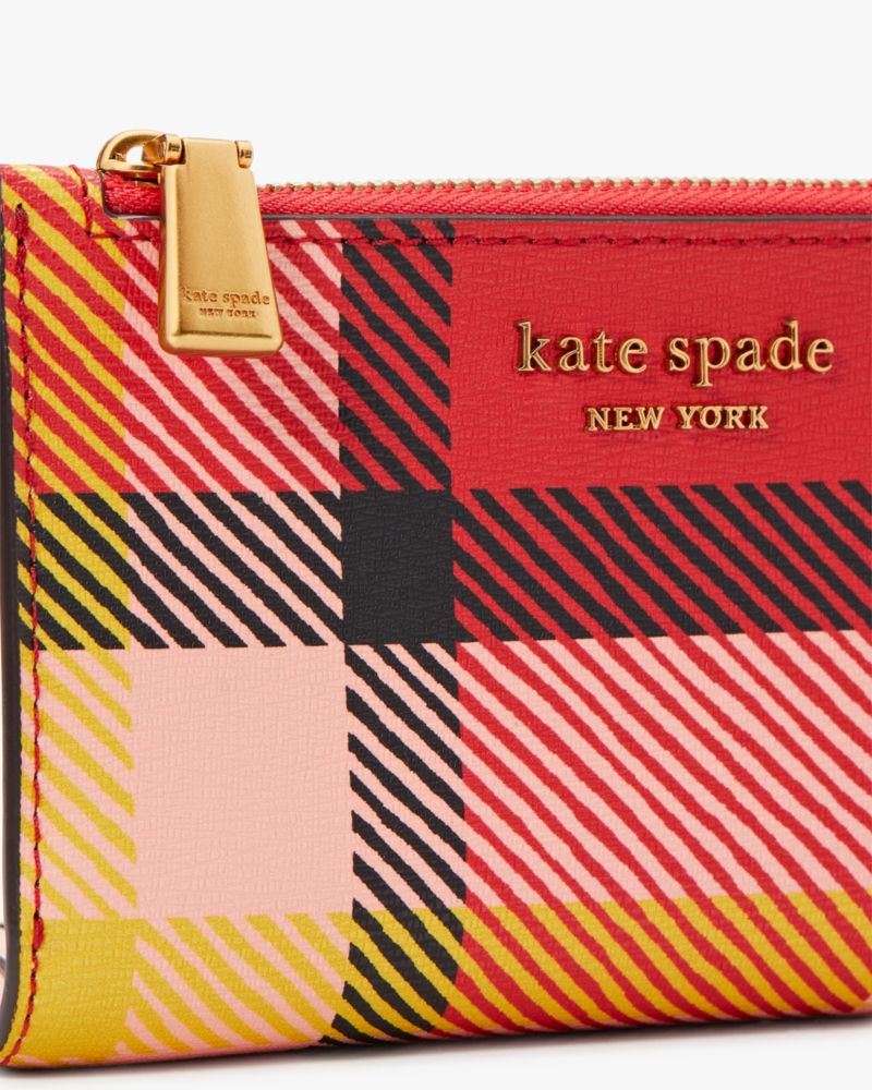 Kate Spade Morgan Museum Plaid Small Slim Bifold Wallet. 4