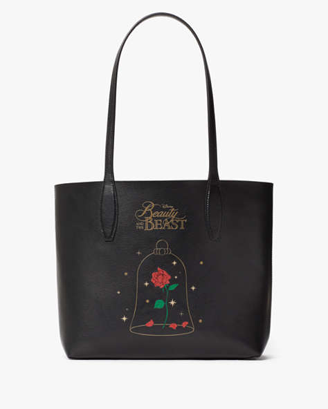 Kate Spade,Disney x Kate Spade New York Beauty And The Beast Small Tote,Black Multi