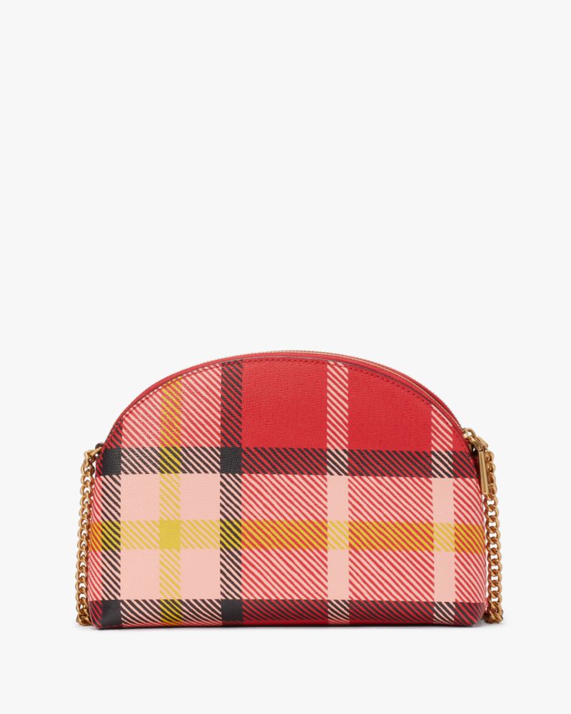 Kate Spade Morgan Museum Plaid Double-zip Dome Crossbody. 5