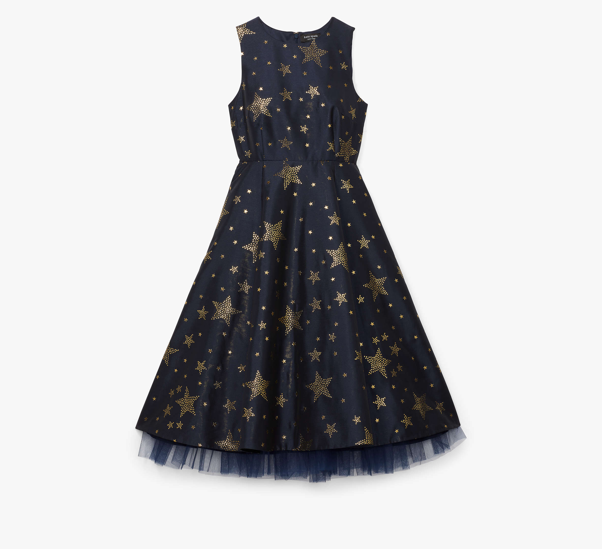 Kate Spade Starlight Brocade Dress In Black