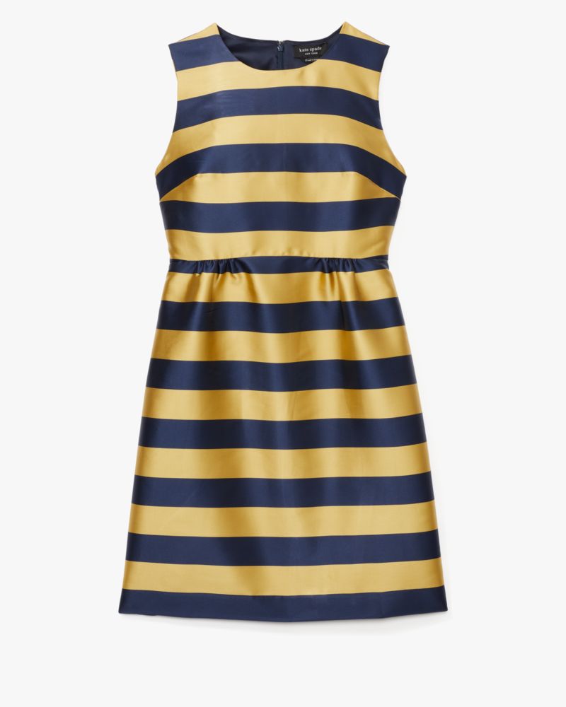 Shop Kate Spade Awning Stripe Sheath Dress In New Gold Luxor/blazer Blue