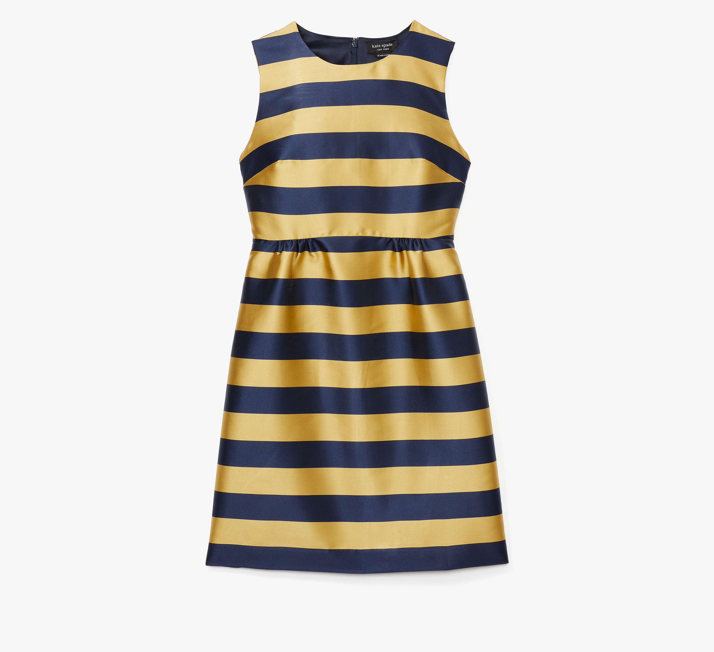 Shop Kate Spade Awning Stripe Sheath Dress In New Gold Luxor/blazer Blue