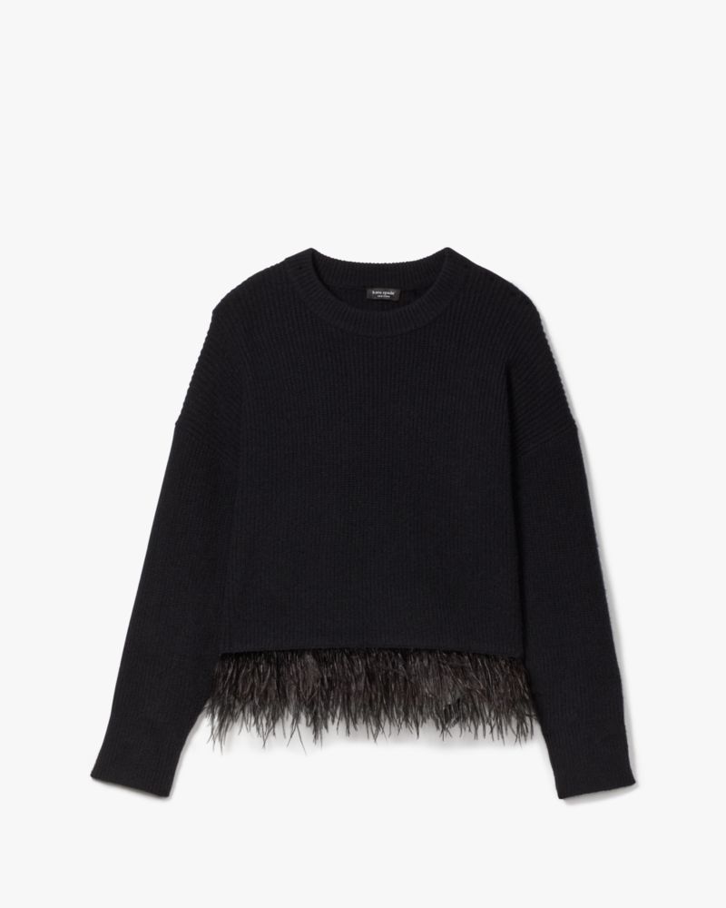 Feather Hem Sweater