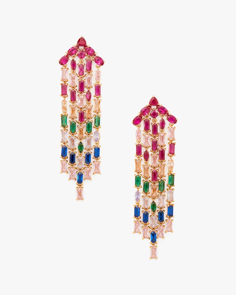 Kate Spade Showtime Fringe Statement Earrings
