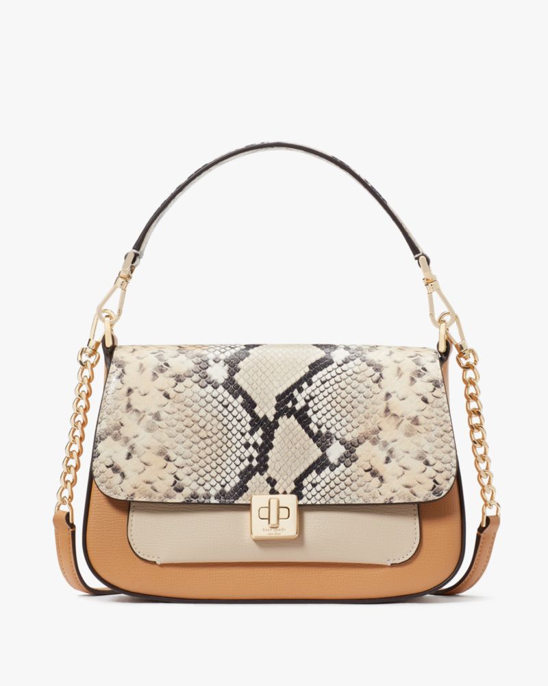 Kate Spade Phoebe Snake Embossed Umhängetasche Mit Umschlag