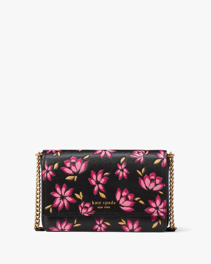 Morgan Winter Blooms Embossed Zip Around Continental Wallet Kate