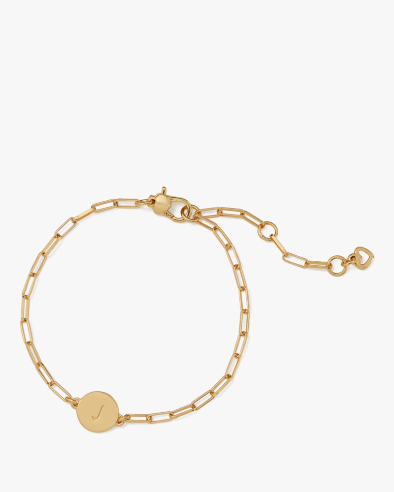 J Initial Chain Bracelet