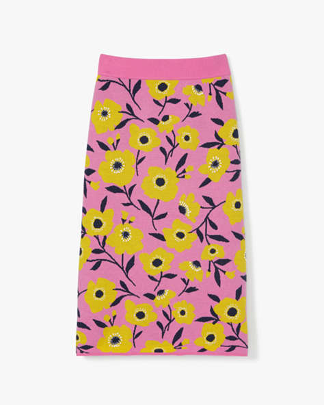 Sunshine Floral Embellished Pencil Skirt