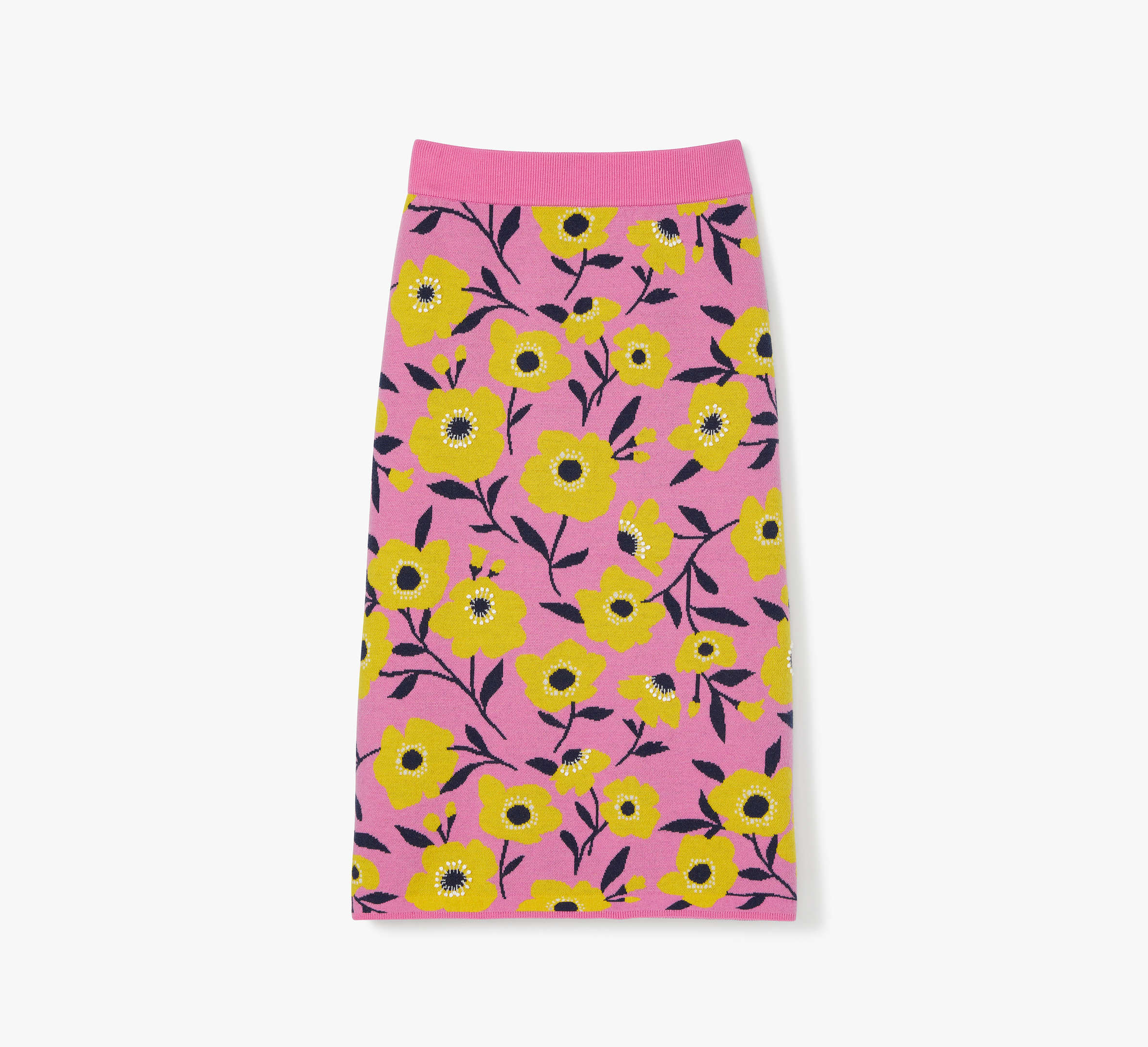 Shop Kate Spade Sunshine Floral Embellished Pencil Skirt In Echinacea Flower