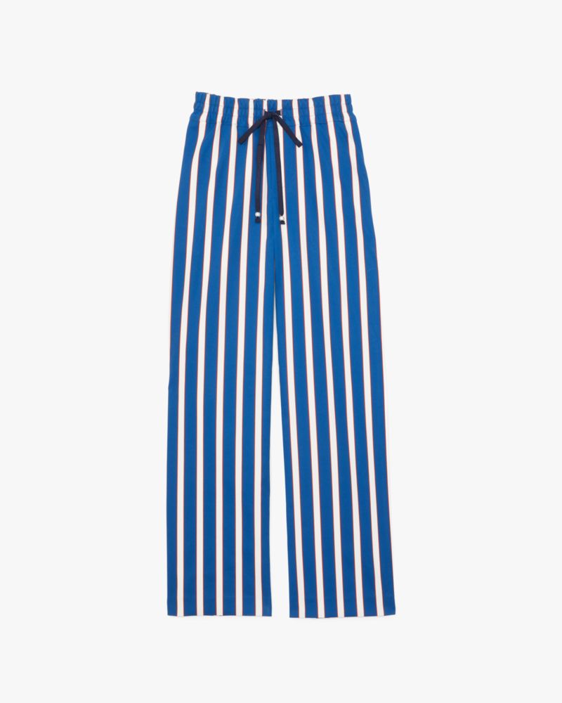 Shop Kate Spade Awning Stripe Pants In French Navy