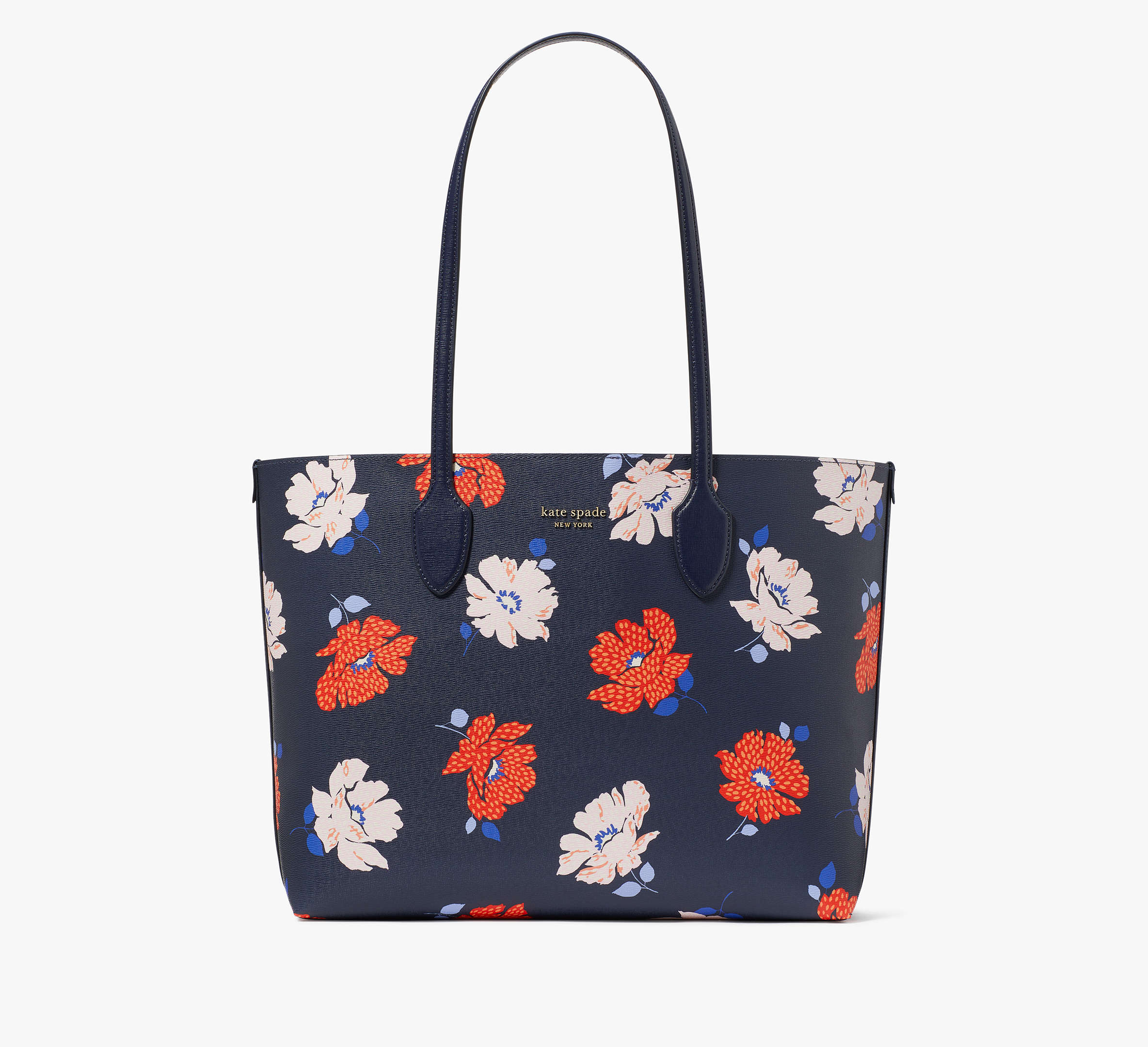 Kate Spade Bleecker Dotty Floral Large Tote In Blue