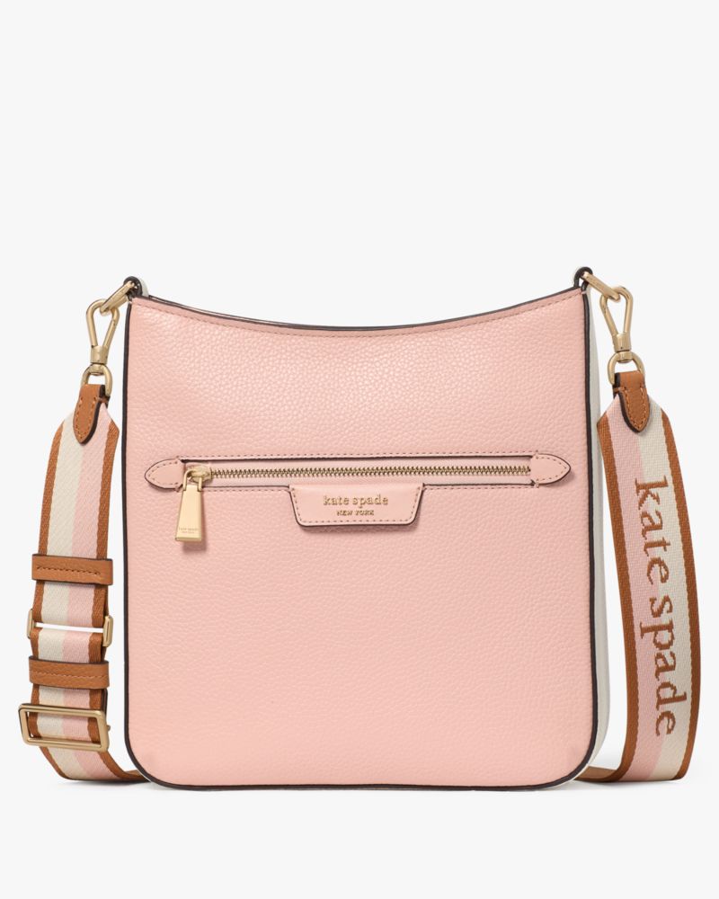 Kate Spade Hudson Messenger Crossbody Bag In Rose Smoke