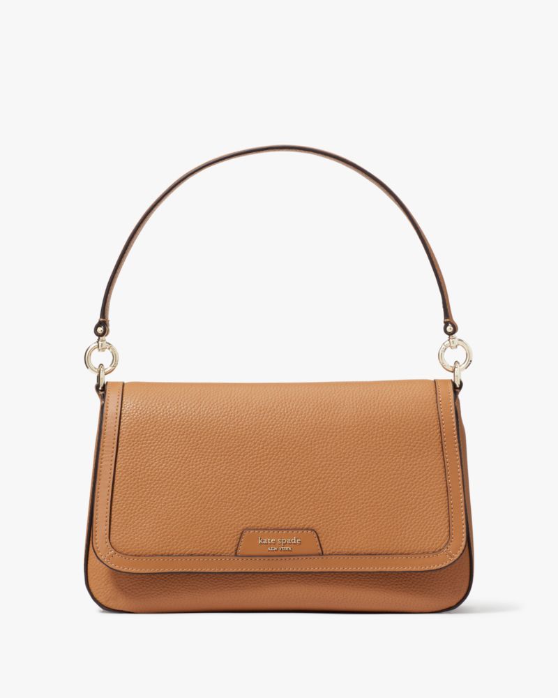 Kate Spade Hudson Flap Shoulder Bag In Brown