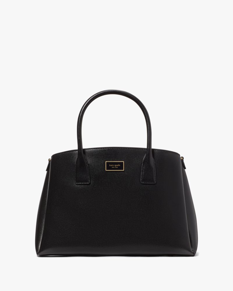 Kate Spade Grace Smooth Leather Satchel Black