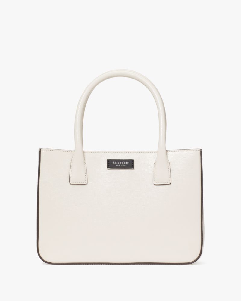 Kate Spade Sam Icon Square Tote In Parchment