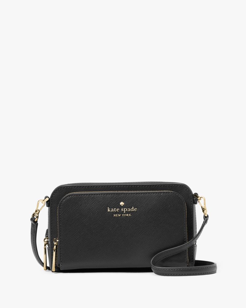 Kate spade black hot sale camera bag