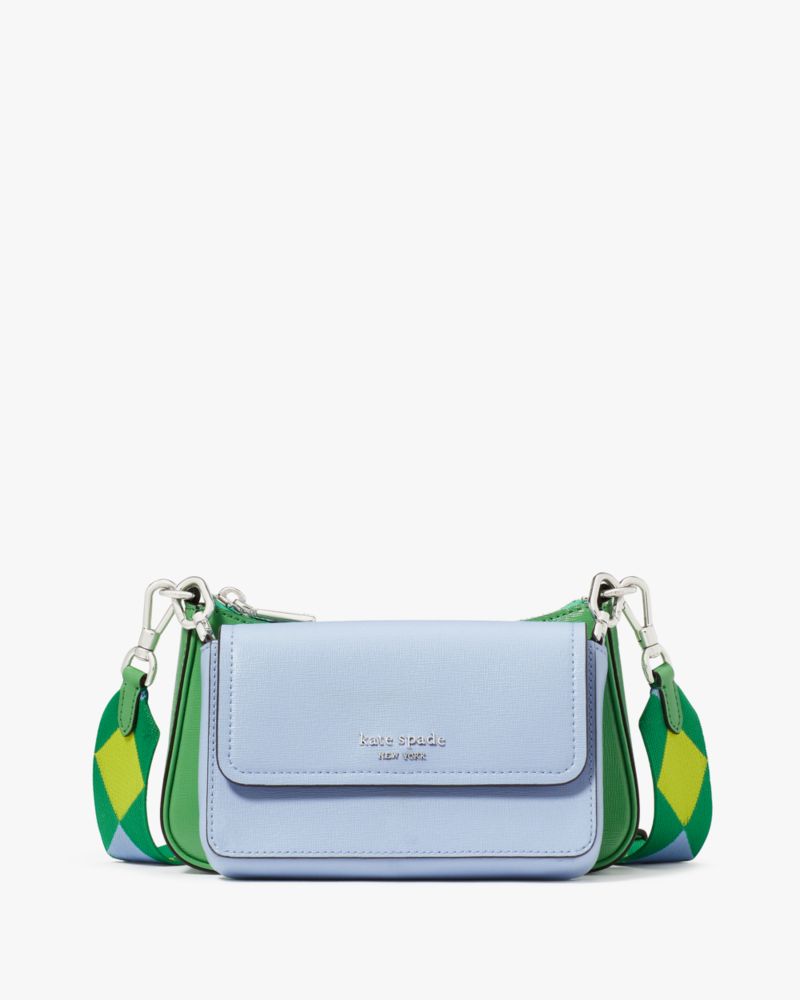Shop Kate Spade Double Up Colorblocked Crossbody In North Star