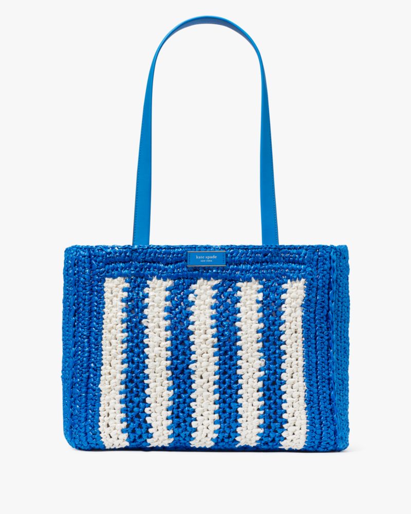 Eden Striped Crochet Large Tote