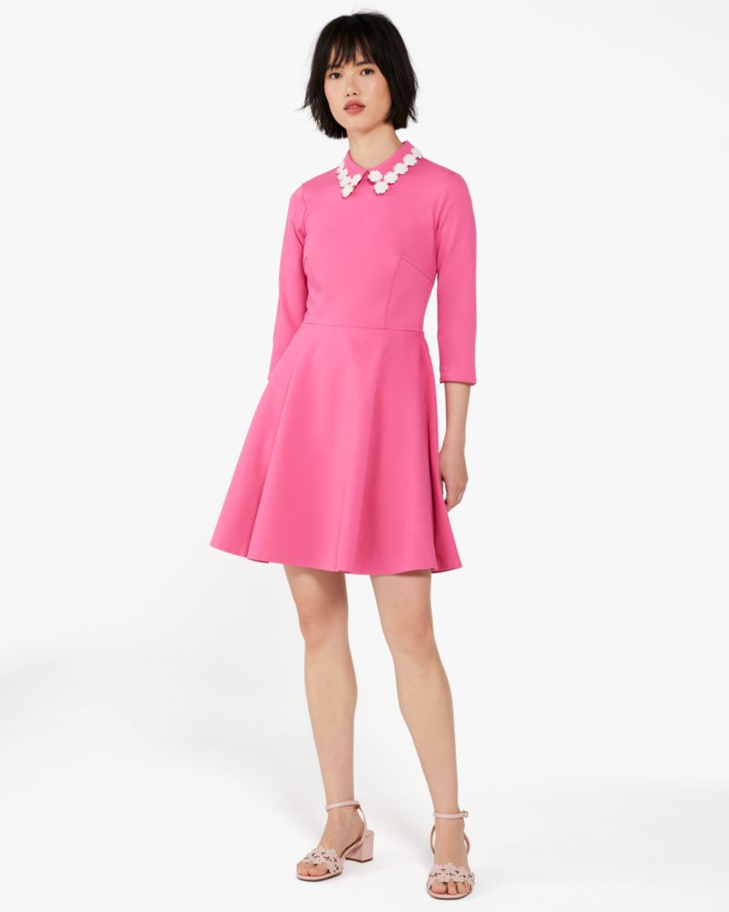 Kate Spade Floral Collar Kleid Aus Ponté