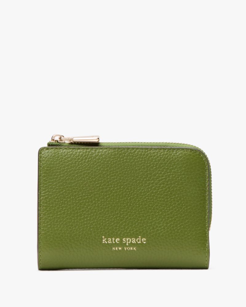 Kate Spade Ava Colorblocked Pebbled Leather Zip Bifold Wallet