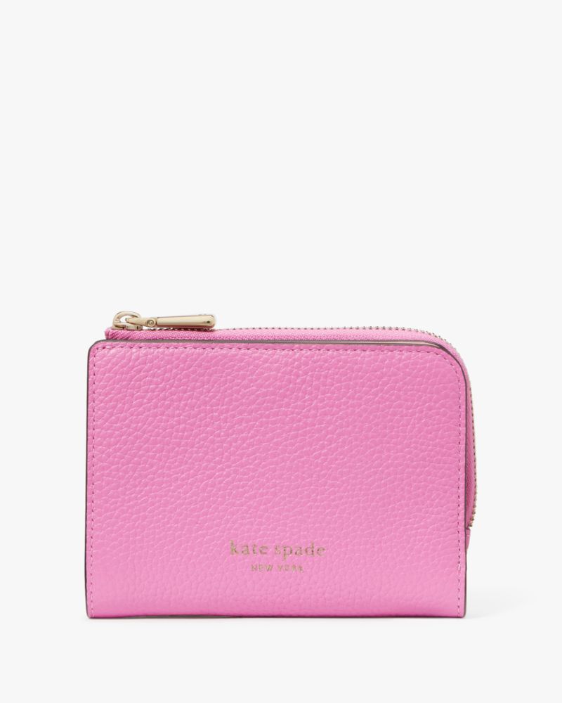 Katy Shiny Medium Zip Around Wallet | Kate Spade New York