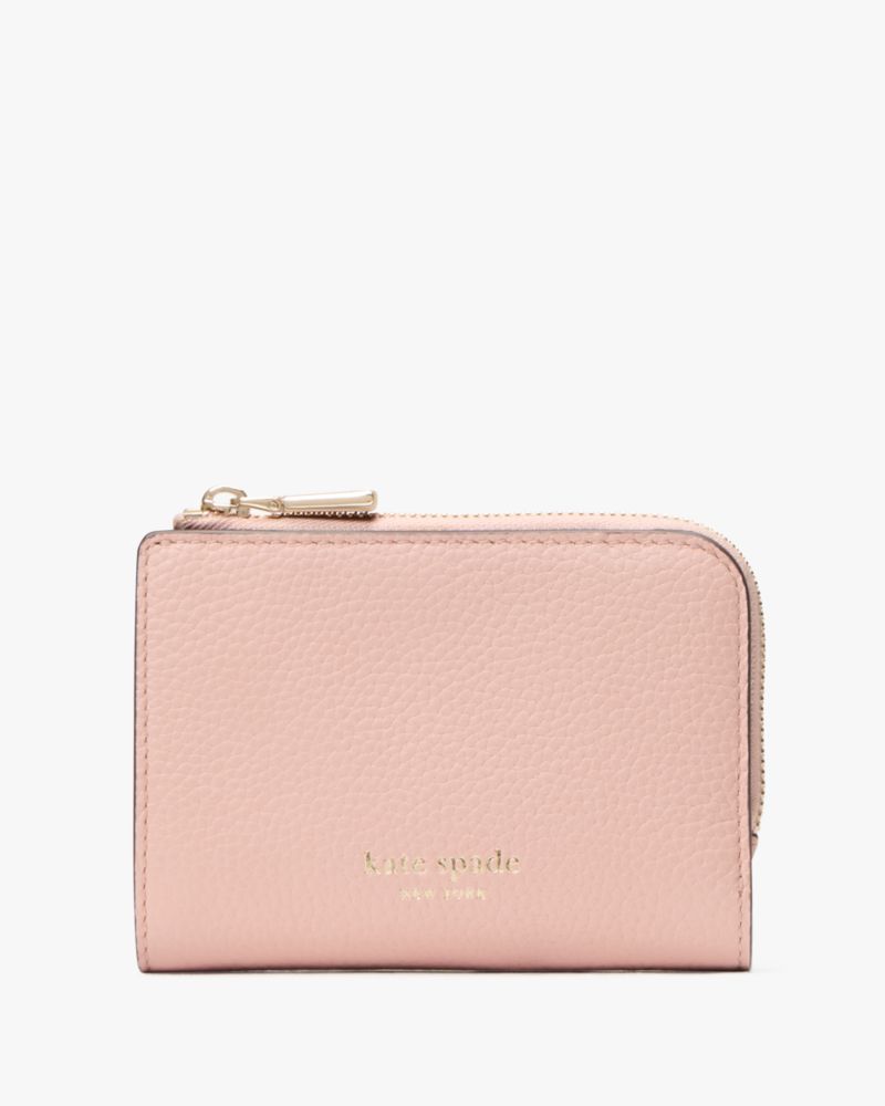 Kate Spade Ava Colorblocked Pebbled Leather Zip Bifold Wallet